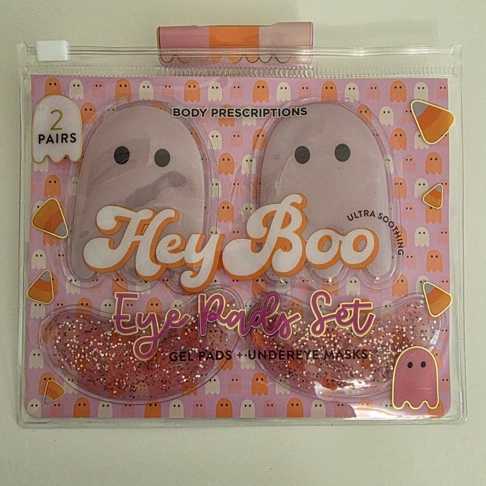 Cute Spooky Cooling Gel Eye Pads | Ghosts, Glitter, Spa Day, Girl's Night NEW